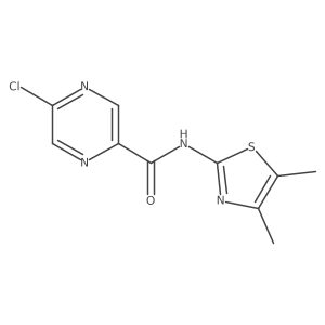 5-Chloro-n-(dimethyl-1,3-thiazol-2-yl)pyrazine-2-carboxamide结构式