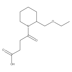 4-(2-(Ethoxymethyl)piperidin-1-yl)-4-oxobutanoic acid Structure