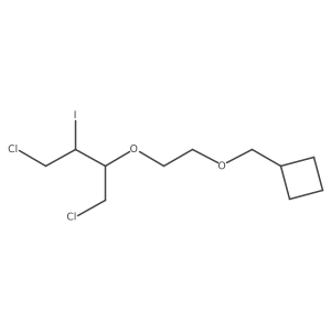 ({2-[(1,4-Dichloro-3-iodobutan-2-yl)oxy]ethoxy}methyl)cyclobutane Structure