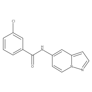 3-chloro-N-(pyrazolo[1,5-a]pyridin-5-yl)benzamide Structure