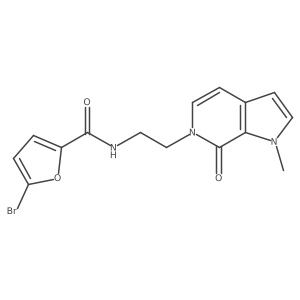 5-bromo-N-(2-(1-methyl-7-oxo-1H-pyrrolo[2,3-c]pyridin-6(7H)-yl)ethyl)furan-2-carboxamide结构式