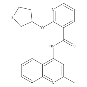 N-(2-methylquinolin-4-yl)-2-((tetrahydrothiophen-3-yl)oxy)nicotinamide Structure
