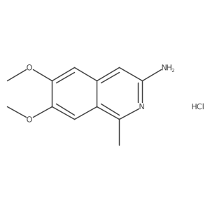 6,7-Dimethoxy-1-methylisoquinolin-3-amine hydrochloride结构式