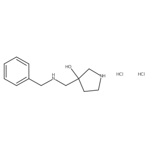 3-[(Benzylamino)methyl]pyrrolidin-3-ol dihydrochloride Structure