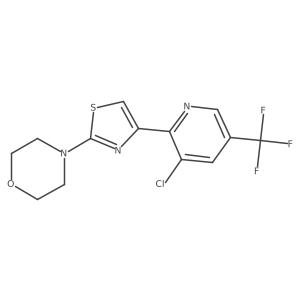 4-{4-[3-Chloro-5-(trifluoromethyl)pyridin-2-yl]-1,3-thiazol-2-yl}morpholine Structure
