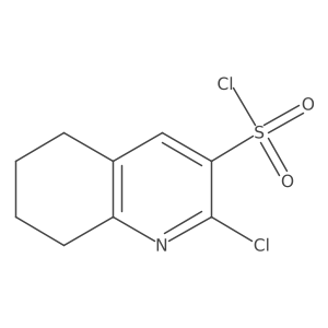 2-Chloro-5,6,7,8-tetrahydroquinoline-3-sulfonyl chloride结构式