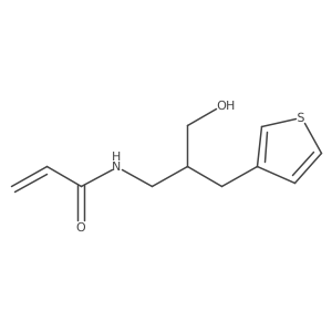 N-{3-hydroxy-2-[(thiophen-3-yl)methyl]propyl}prop-2-enamide Structure