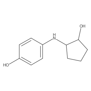 4-[(2-Hydroxycyclopentyl)amino]phenol Structure