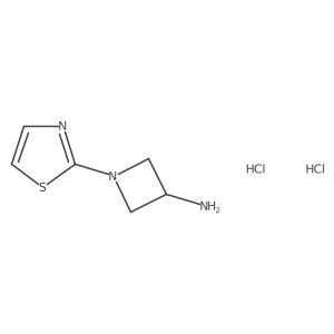 1-(Thiazol-2-yl)azetidin-3-amine dihydrochloride结构式