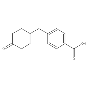 4-[(4-Oxocyclohexyl)methyl]benzoic acid Structure