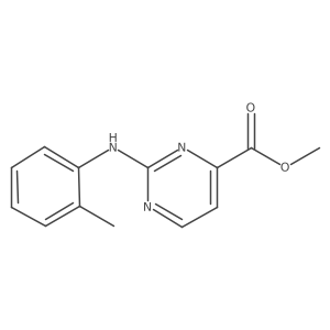 Methyl 2-[(2-methylphenyl)amino]pyrimidine-4-carboxylate Structure