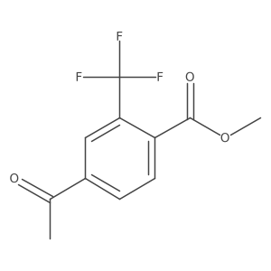 methyl 4-acetyl-2-(trifluoromethyl)benzoate结构式