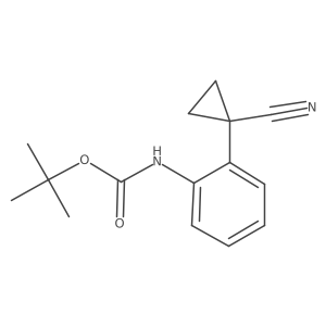 tert-butyl N-[2-(1-cyanocyclopropyl)phenyl]carbamate Structure