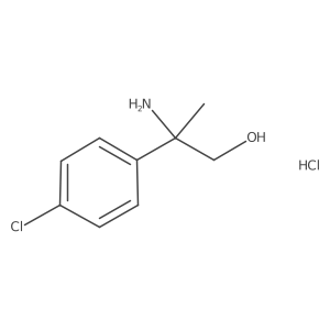 2-Amino-2-(4-chlorophenyl)propan-1-olhcl Structure