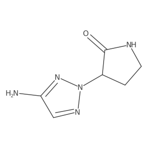 3-(4-amino-2H-1,2,3-triazol-2-yl)pyrrolidin-2-one结构式