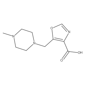 5-[(4-Methylpiperazin-1-yl)methyl]-1,3-oxazole-4-carboxylic acid结构式