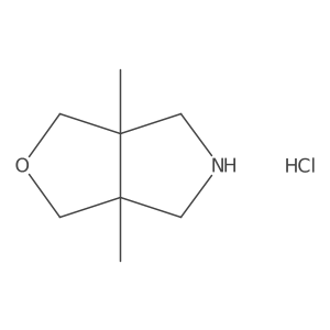 3a,6a-dimethyl-hexahydro-1H-furo[3,4-c]pyrrole hydrochloride结构式