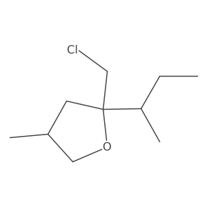 2-(Butan-2-yl)-2-(chloromethyl)-4-methyloxolane结构式