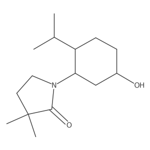 1-[5-Hydroxy-2-(propan-2-yl)cyclohexyl]-3,3-dimethylpyrrolidin-2-one结构式