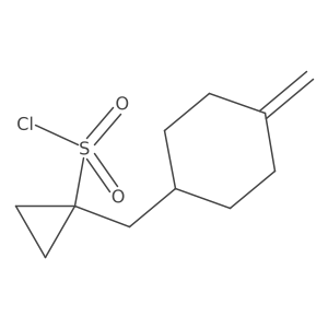 1-[(4-Methylidenecyclohexyl)methyl]cyclopropane-1-sulfonyl chloride结构式