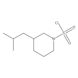 3-(2-Methylpropyl)piperidine-1-sulfonyl chloride结构式