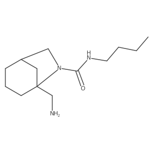 5-(aminomethyl)-N-butyl-6-azabicyclo[3.2.1]octane-6-carboxamide结构式
