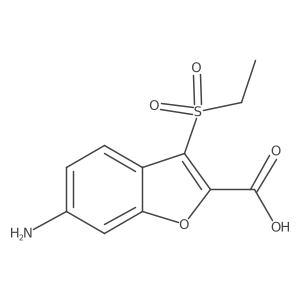 6-Amino-3-(ethanesulfonyl)-1-benzofuran-2-carboxylic acid Structure