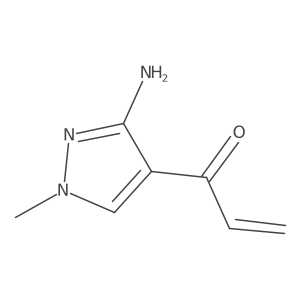 1-(3-amino-1-methyl-1H-pyrazol-4-yl)prop-2-en-1-one结构式