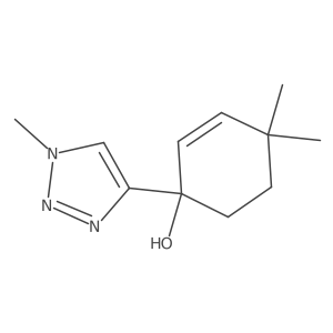 4,4-dimethyl-1-(1-methyl-1H-1,2,3-triazol-4-yl)cyclohex-2-en-1-ol Structure
