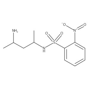 N-(4-aminopentan-2-yl)-2-nitrobenzene-1-sulfonamide结构式