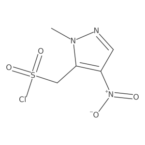 (1-methyl-4-nitro-1H-pyrazol-5-yl)methanesulfonyl chloride结构式
