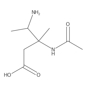 4-Amino-3-acetamido-3-methylpentanoic acid结构式