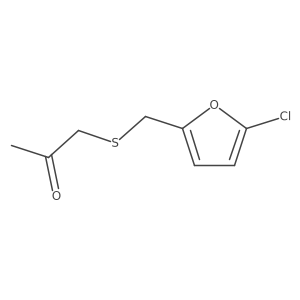 1-{[(5-Chlorofuran-2-yl)methyl]sulfanyl}propan-2-one Structure