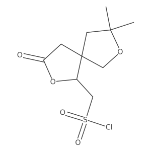 {8,8-Dimethyl-3-oxo-2,7-dioxaspiro[4.4]nonan-1-yl}methanesulfonyl chloride Structure