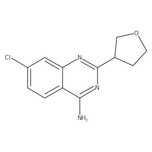 7-Chloro-2-(oxolan-3-yl)quinazolin-4-amine结构式