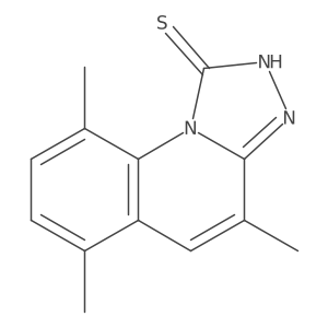 4,6,9-Trimethyl[1,2,4]triazolo[4,3-a]quinoline-1-thiol结构式