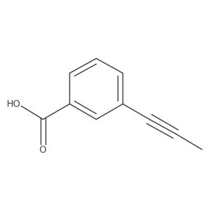 3-(Prop-1-yn-1-yl)benzoic acid结构式