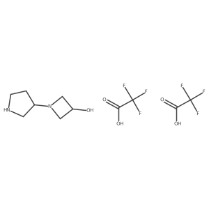 1-(3-Pyrrolidinyl)-3-azetidinol trifluoroacetate (1:2) Structure