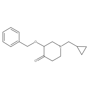 3-(Benzyloxy)-1-(cyclopropylmethyl)piperidin-4-one结构式
