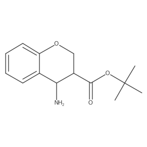 rac-tert-butyl (3R,4S)-4-amino-3,4-dihydro-2H-1-benzopyran-3-carboxylate Structure