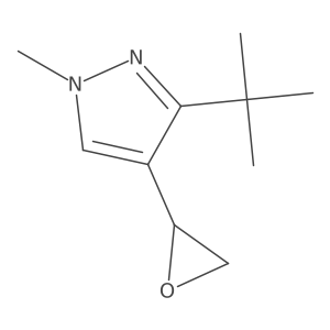 3-tert-butyl-1-methyl-4-[(2S)-oxiran-2-yl]-1H-pyrazole结构式