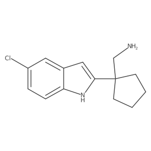 [1-(5-chloro-1H-indol-2-yl)cyclopentyl]methanamine Structure