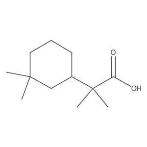 2-(3,3-Dimethylcyclohexyl)-2-methylpropanoic acid结构式