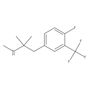 {1-[4-Fluoro-3-(trifluoromethyl)phenyl]-2-methylpropan-2-yl}(methyl)amine Structure