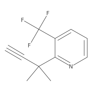 2-(2-Methylbut-3-yn-2-yl)-3-(trifluoromethyl)pyridine Structure