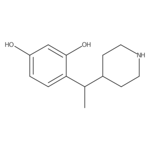 4-[1-(Piperidin-4-yl)ethyl]benzene-1,3-diol Structure