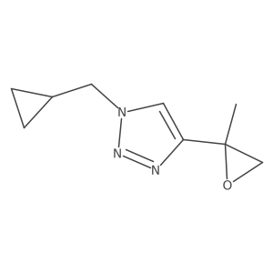 1-(cyclopropylmethyl)-4-(2-methyloxiran-2-yl)-1H-1,2,3-triazole结构式