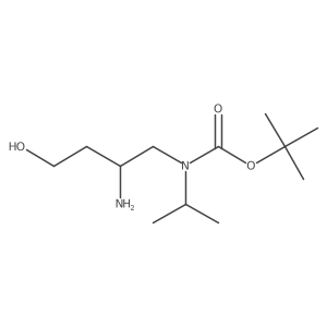 tert-butyl N-(2-amino-4-hydroxybutyl)-N-(propan-2-yl)carbamate Structure