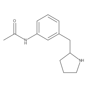 N-{3-[(pyrrolidin-2-yl)methyl]phenyl}acetamide结构式