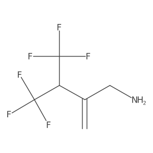2-(Aminomethyl)-4,4,4-trifluoro-3-(trifluoromethyl)but-1-ene Structure